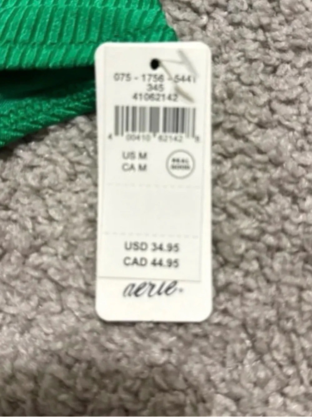 aerie Ribbed High-Waist One-Piece Bottoms — Green